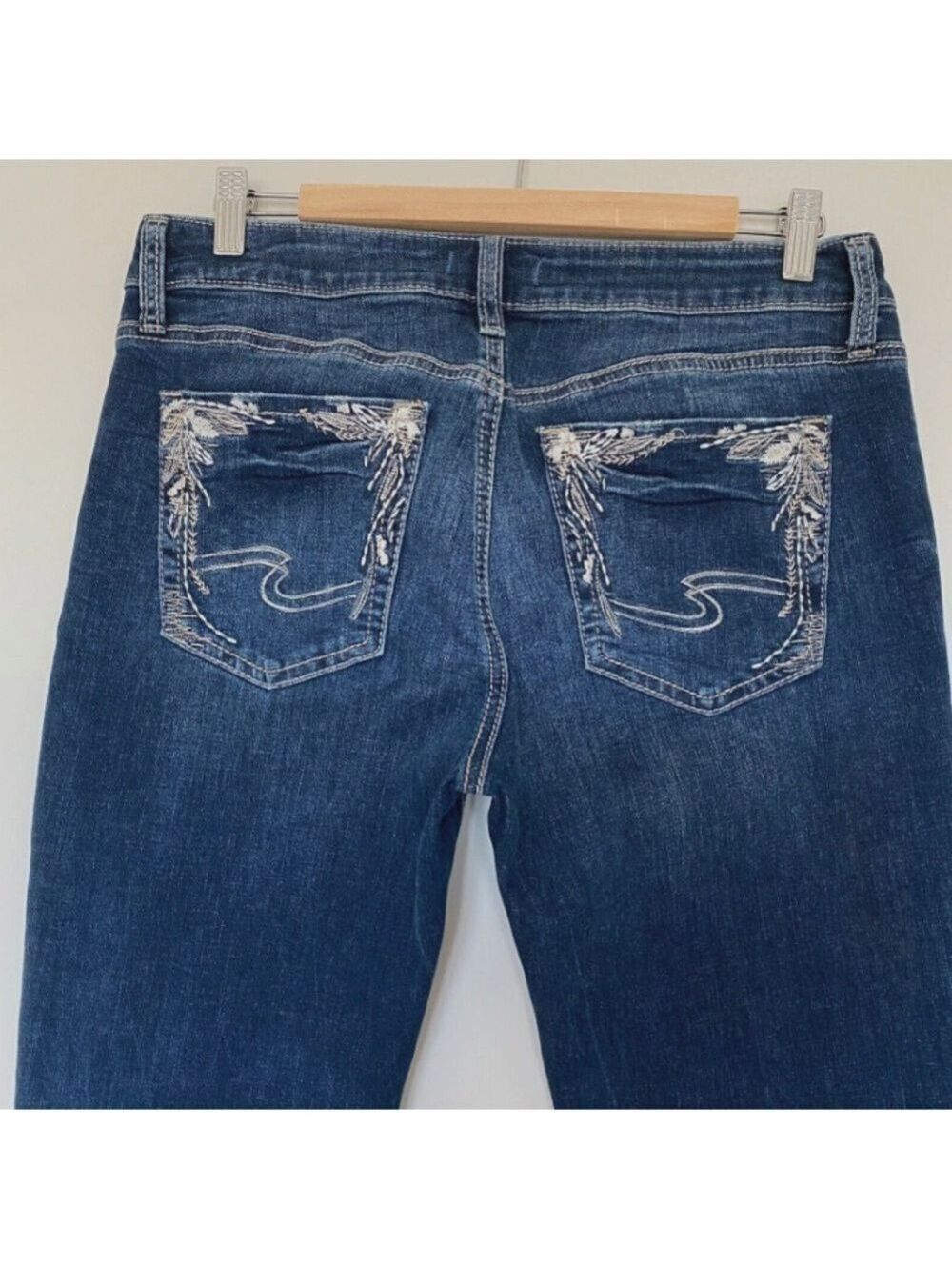 Silver Elyse Slim Boot Jeans Mid Rise Dark Wash Women's 31X33